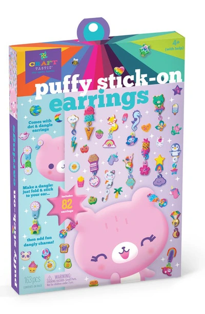Ann Williams Kids' Puffy Sticker Earrings Set In Multi