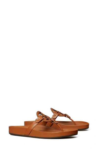 Tory Burch Miller Cloud Sandal In Aged Camello / Aged Camello