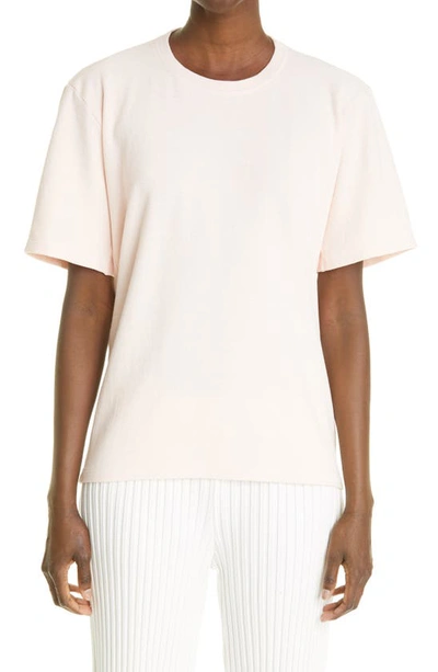 Proenza Schouler Overdyed Eco Cotton Blend T-shirt In Pink