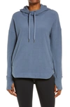 Sweaty Betty Escape Fleece Hoodie In Steel Blue