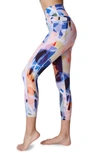 Sweaty Betty Super Sculpt Pocket 7/8 Leggings In Pink Art Print