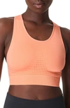 Sweaty Betty Stamina Sports Bra In Peach Orange