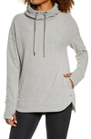 Sweaty Betty Escape Fleece Hoodie In Light Grey Marl