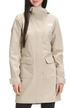 The North Face City Breeze Waterproof Rain Jacket In Flax