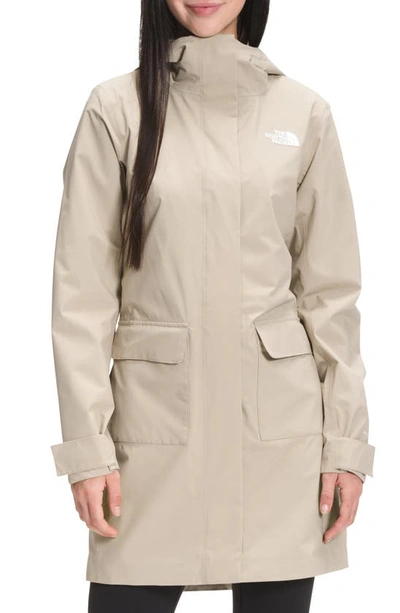 The North Face City Breeze Waterproof Rain Jacket In Flax