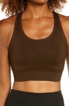 Sweaty Betty Stamina Sports Bra In Dark Brown