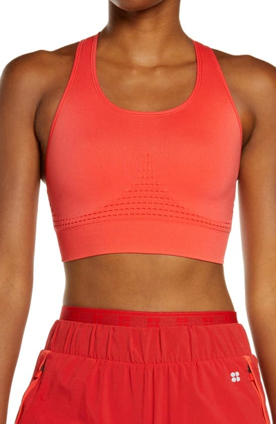 Sweaty Betty Stamina Sports Bra In Pentas Red