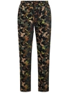 Just Don Green Camouflage-print Straight Leg Trousers In Green