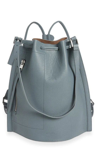 Allsaints Alpha Leather Backpack In Alfar Blue | ModeSens