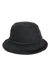 Ugg Sheepskin Bucket Hat In Black