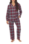 Lanz Of Salzburg Pajamas In Dk Grey Plaid