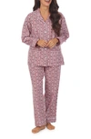 Lanz Of Salzburg Pajamas In Red Print