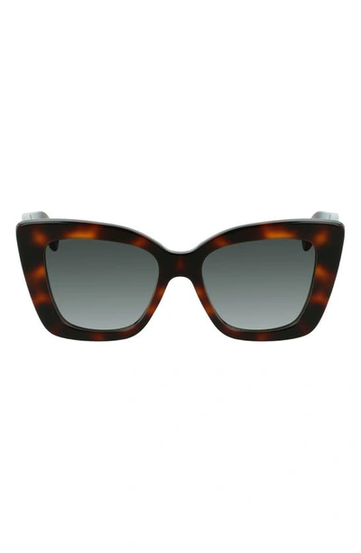 Ferragamo Salvatre  Gancini 52mm Sunglasses In Tortoise