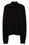 The Row Lambeth Cashmere Roll-neck Sweater In Black