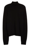 The Row Essentials Kensington Cashmere Turtleneck Sweater In Black