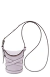 Alexander Mcqueen Curve Mini Calfskin Crossbody Bucket Bag In Default Title