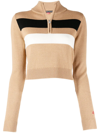PERFECT MOMENT RIBBED WOOL ZIP UP JUMPER