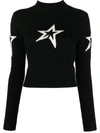 Perfect Moment Cable Underwear Sweater Black In Schwarz