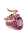 Stéfère 18kt Rose Gold Multi-stone Ring In Rosa