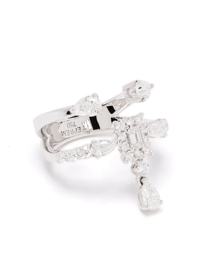 Yeprem 18kt White Gold Diamond Ring In Silber