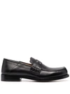 Maison Margiela 4-stitch Leather Loafers In Black