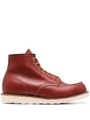 RED WING SHOES LACE-UP LEATHER BOOTS