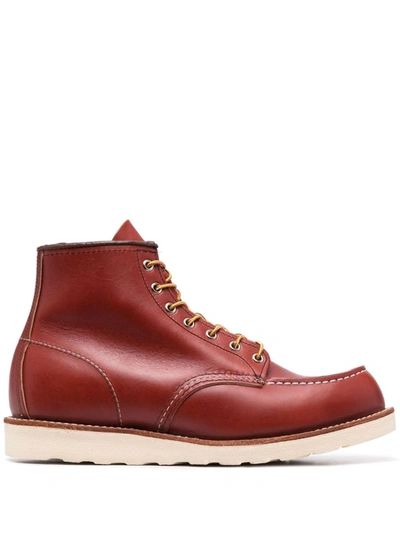 Red Wing Shoes Lace-up Leather Boots In Braun