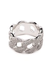 Darkai Cuban Pavé Ring In Silber