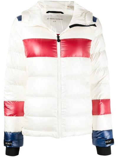 Perfect Moment Lily Star Puffer Jacket In White