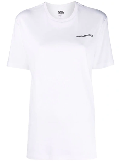 Karl Lagerfeld Logo-print Pyjama Top In White
