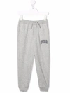 Polo Ralph Lauren Logo-print Cotton Track Trousers In Grey