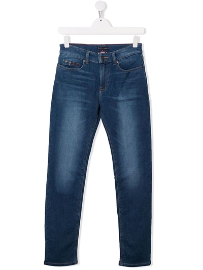 Tommy Hilfiger Junior Teen Skinny-fit Stretch Jeans In Blue