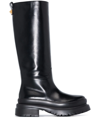 VALENTINO GARAVANI ROMAN STUD KNEE-HIGH BOOTS