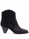 ISABEL MARANT ÉTOILE SUEDE-LEATHER WESTERN BOOTS