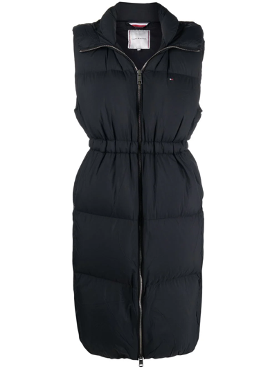 Tommy Hilfiger Padded Sleeveless Coat In Blue