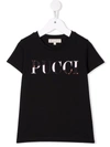 EMILIO PUCCI JUNIOR LOGO-PRINT COTTON T-SHIRT