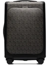Ferragamo Gancini-print Cabin Bag In Grau