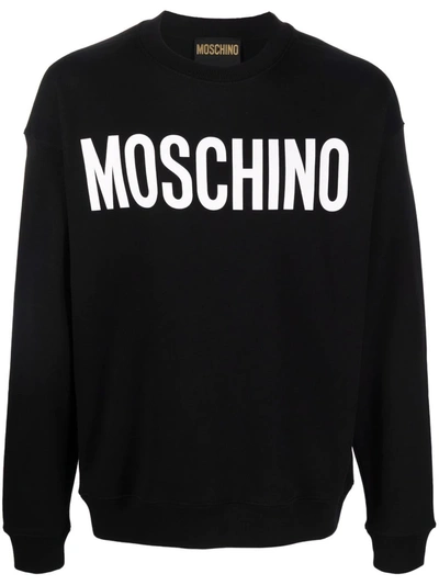 Moschino Logo-printed Sweatshirt In Schwarz