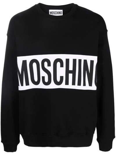 Moschino Logo-printed Sweatshirt In Nero