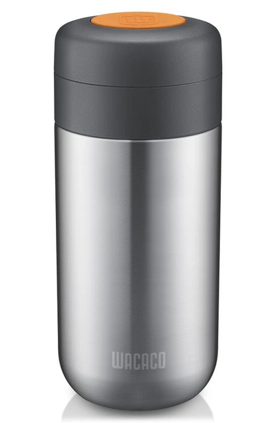 Wacaco Nanovessel 3-in-1 Vacuum Insulated Flask In Silver