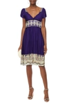 ETRO GATHERED PRINTED SILK CREPE DE CHINE DRESS,3074457345627161764