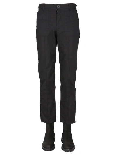 Arkair Trousers With Logo Button In Black