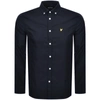 Lyle & Scott Lyle And Scott Oxford Long Sleeve Shirt Navy In Navy
