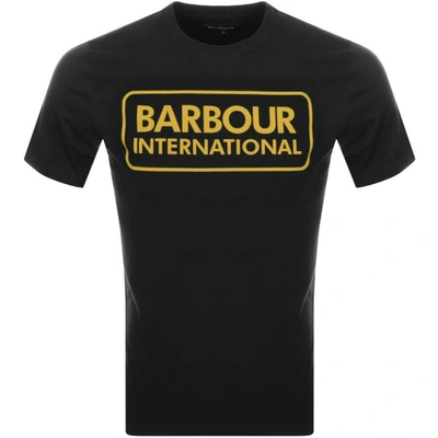 Barbour International Large Logo T Shirt Black