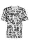 HELMUT LANG ALL OVER TEE,L09HM517 100 BIANCO