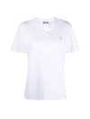Golden Goose Star Collection T-shirt With Glittered Star On The Front In White Silver