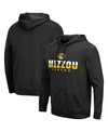 Colosseum Men's Black Missouri Tigers Lantern Pullover Hoodie In Black
