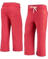 JUNK FOOD WOMEN'S RED KANSAS CITY CHIEFS CROPPED PANTS