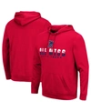 Colosseum Men's Red Ole Miss Rebels Lantern Pullover Hoodie In Red