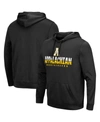 Colosseum Men's Black Appalachian State Mountaineers Lantern Pullover Hoodie In Black
